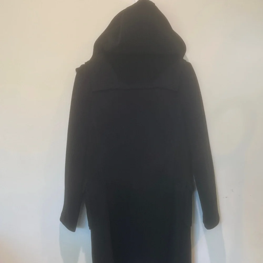 Burberry 100% Wool Duffle Black Hooded Toggle Coat Size 10 - EUC - Picture 10 of 10